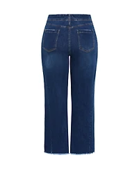 City Chic Women's Harley Fit Aliya Wide Leg Jean