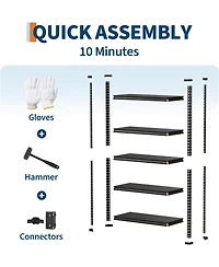 Gaomon 3-Tier Steel Garage Shelving Unit, 36" W x 16" D x 36" H, Adjustable Steel Utility Storage Rack with Metal Shelves, 770 Lbs/Shelf Capacity, for