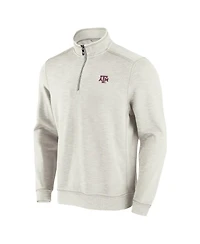 Tommy Bahama Men's White Texas A&M Aggies Sport Tobago Bay Tri-Blend Quarter-Zip Pullover Sweatshirt