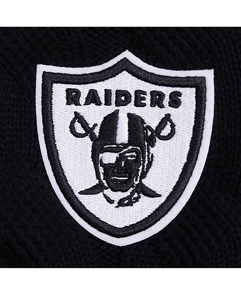 Pro Standard Women's Black Las Vegas Raiders Prep V-Neck Pullover Sweater