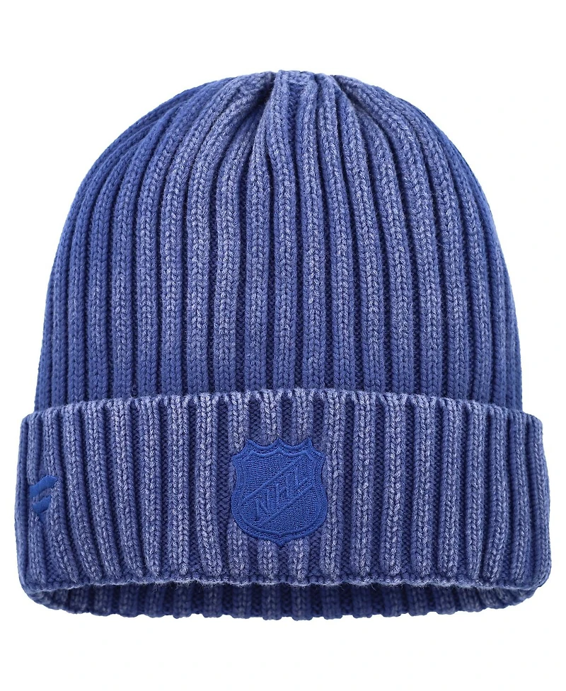 Fanatics Men's Navy Montreal Canadiens Authentic Pro Road Cuffed Knit Hat