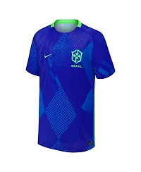Nike Big Boys and Girls Blue Brazil Women's National Team 2025/26 Away Replica Jersey