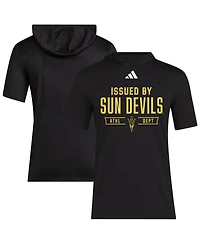 Adidas Men's Black Arizona State Sun Devils 2025 Areoready Sideline Training Hooded T-Shirt