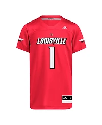 Adidas Big Boys and Girls 1 Red Louisville Cardinals Replica Jersey