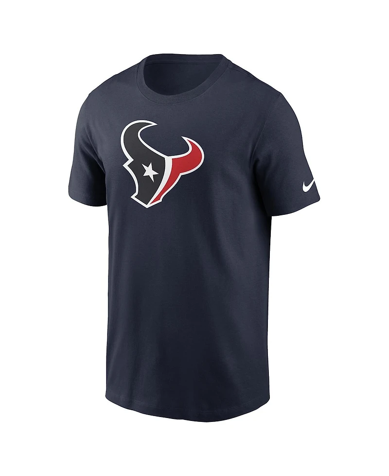 Nike Men's Navy Houston Texans Rewind Logo Essential T-Shirt