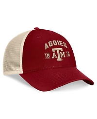 Top of the World Men's Maroon/Natural Texas A&M Aggies Heritage Waylon Trucker Adjustable Hat