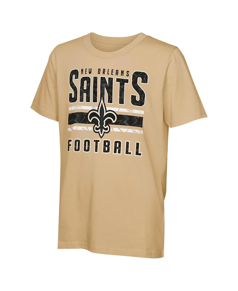 Outerstuff Big Boys and Girls New Orleans Saints the Mix T-Shirt Combo Set