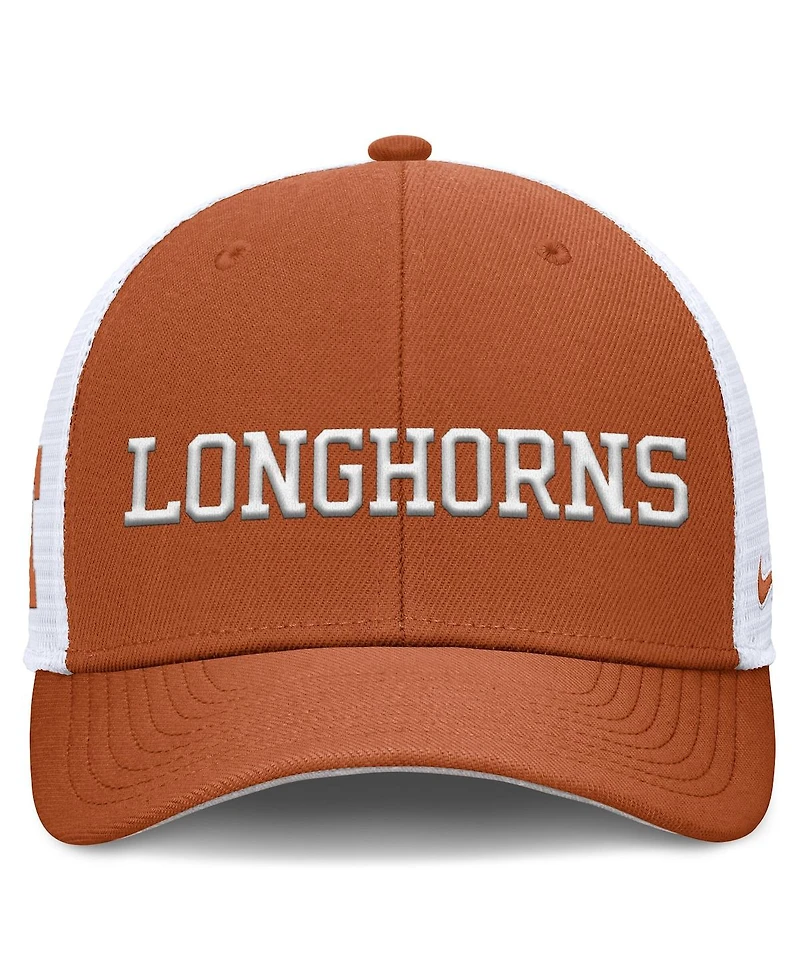 Nike Men's Texas Orange Texas Longhorns 2025 Dugout Coaches Rise Performance Trucker Adjustable Hat