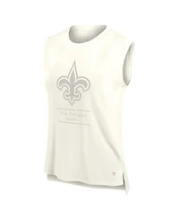 Fanatics Women's Cream New Orleans Saints Studio Embrace Tank Top