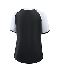 Fanatics Women's Black/White New Orleans Saints Height Advantage T-Shirt
