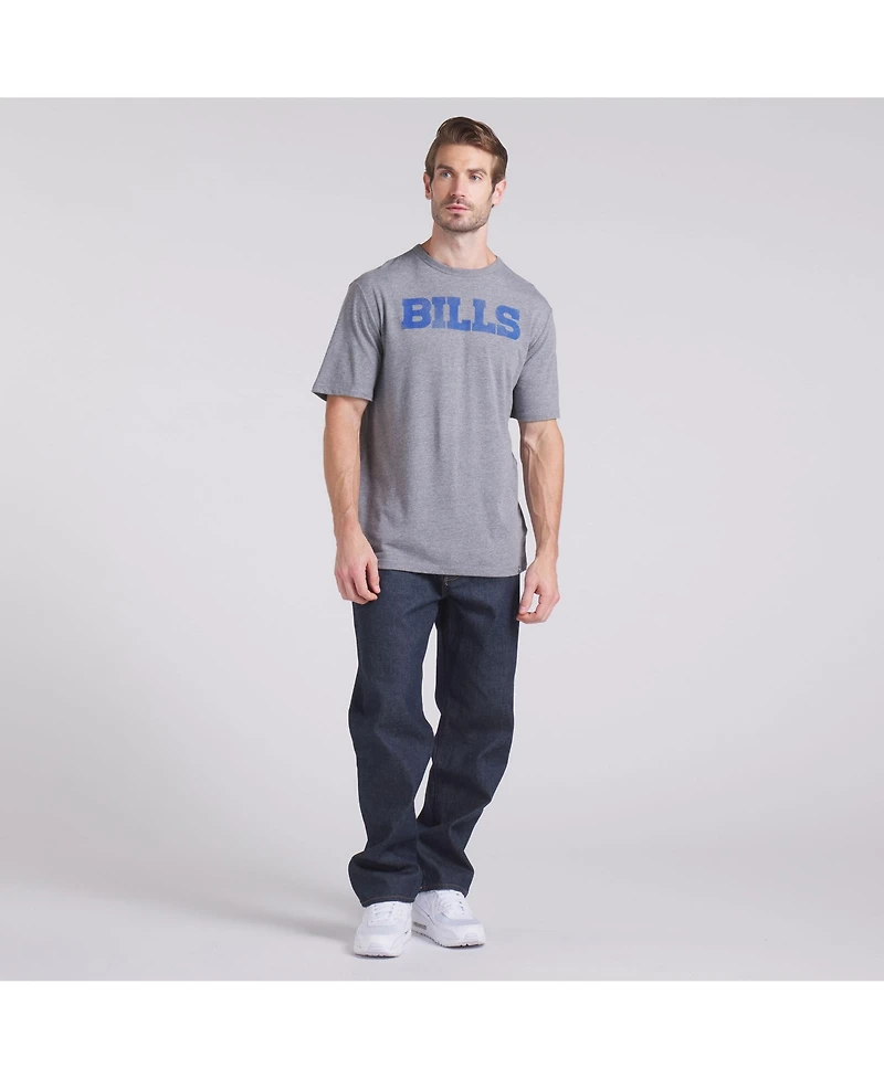 Fanatics Men's Heather Gray Buffalo Bills Pass Rush Tri-Blend T-Shirt