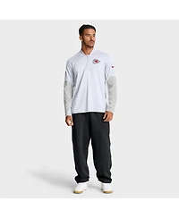 Nike Men's White Kansas City Chiefs Sideline Feel The Pressure Performance Half-Zip Pullover