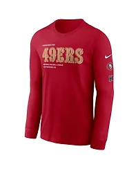 Nike Men's Scarlet San Francisco 49ers Play to Win Essential Long Sleeve T-Shirt