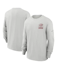 Nike Men's Gray San Francisco 49ers Essential Heavy Max90 Long Sleeve T-Shirt