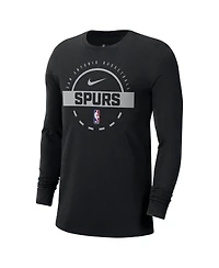 Nike Men's Black San Antonio Spurs Authentic Long Sleeve Practice T-Shirt