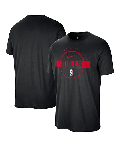 Nike Men's Black Chicago Bulls Authentic Practice T-Shirt