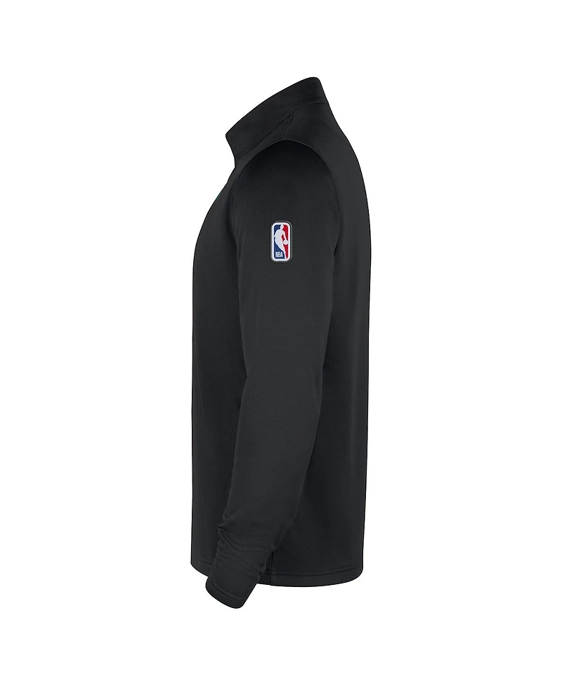 Nike Men's Black Boston Celtics 2025/26 Authentic Coaches Quarter-Zip Pullover Jacket