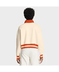 Nike Women's Cream/Orange Clemson Tigers Legacy Half-Zip Sweatshirt