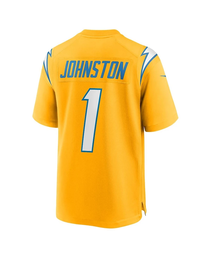 Nike Men's Quentin Johnston Gold Los Angeles Chargers Alternate Charger Power Game Player Jersey