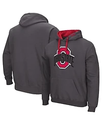 Colosseum Men's Charcoal Ohio State Buckeyes Big Tall Arch Logo 2.0 Pullover Hoodie