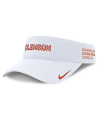 Nike Men's White Clemson Tigers 2025 On-field Gameday Performance Ace Adjustable Visor Hat