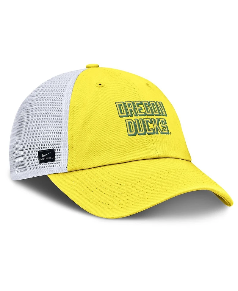 Nike Men's Yellow Oregon Ducks 2025 Gameday On-field Club Adjustable Trucker Hat