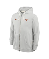 Nike Men's Gray Texas Longhorns 2025 Sideline Standard Issue Dri-fit Full-Zip Hoodie