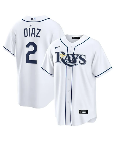 Nike Men's Yandy Diaz White Tampa Bay Rays Home Replica Jersey