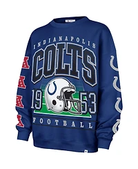 '47 Brand Women's Royal Indianapolis Colts Go Big Oversized Pullover Sweatshirt