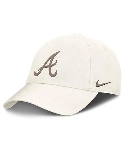 Nike Men's Stone Atlanta Braves Club Adjustable Hat