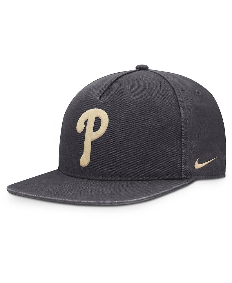 Nike Men's Anthracite Philadelphia Phillies Monotone Pro Adjustable Hat