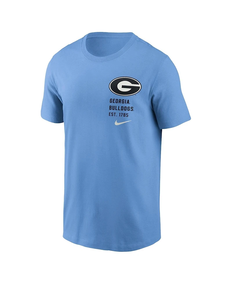 Nike Men's Valor Blue Georgia Bulldogs Record Shattered 2-Hit T-Shirt