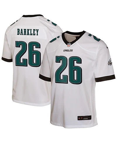 Nike Big Boys and Girls Saquon Barkley White Philadelphia Eagles Game Jersey