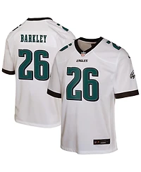 Nike Big Boys and Girls Saquon Barkley White Philadelphia Eagles Game Jersey