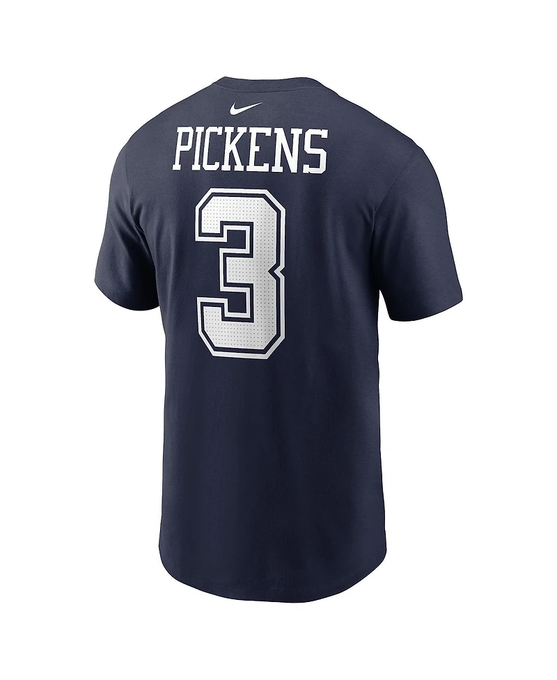 Nike Men's George Pickens Navy Dallas Cowboys Name Number T-Shirt