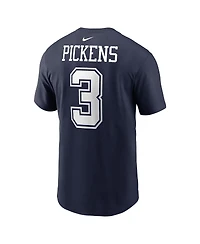 Nike Men's George Pickens Navy Dallas Cowboys Name Number T-Shirt