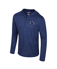 Colosseum Men's Navy Penn State Nittany Lions Always Sunny Lightweight Quarter-Zip Hoodie