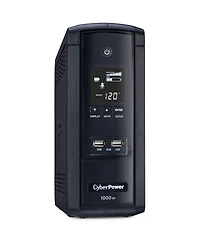 CyberPower Intelligent Lcd BRG1000AVRLCD 10 Outlet 1000VA 600W Surge Protection and Battery Backup Mini-Tower Ups System