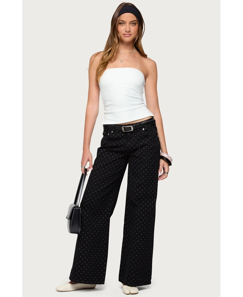 Edikted Women's Karina Side Slit Tube Top