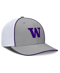 Fanatics Men's Gray/White Washington Huskies Rapid Trucker Adjustable Hat