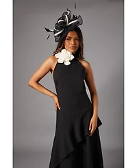 Coast Petite High Neck Corsage Midi Dress