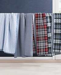 Tommy Hilfiger Collegiate Tartan Cotton Reversible -Pc. Quilt Set