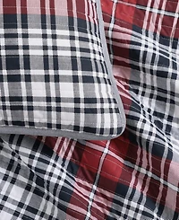 Tommy Hilfiger Collegiate Tartan Cotton Reversible 2-Pc. Quilt Set, Twin
