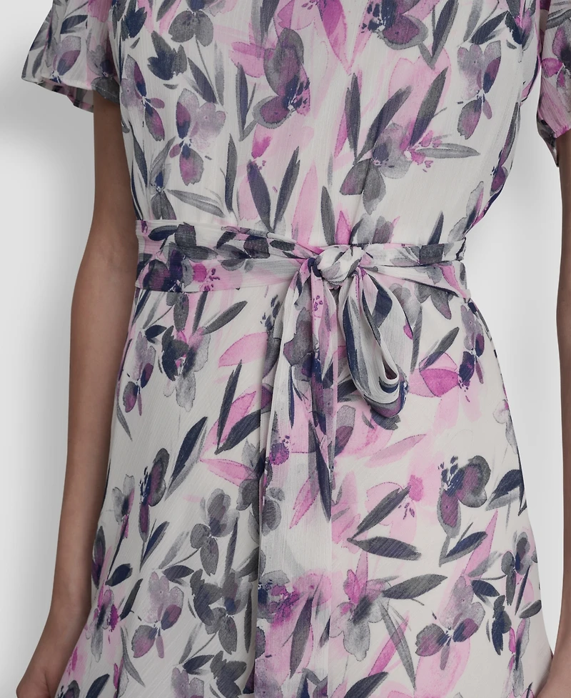 Dkny Women's Printed Midi Dress