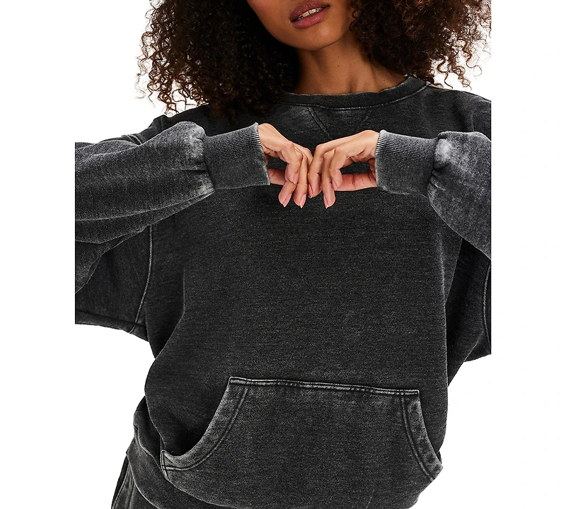 Free People Women's Oversized Long Sleeve Sweatshirt
