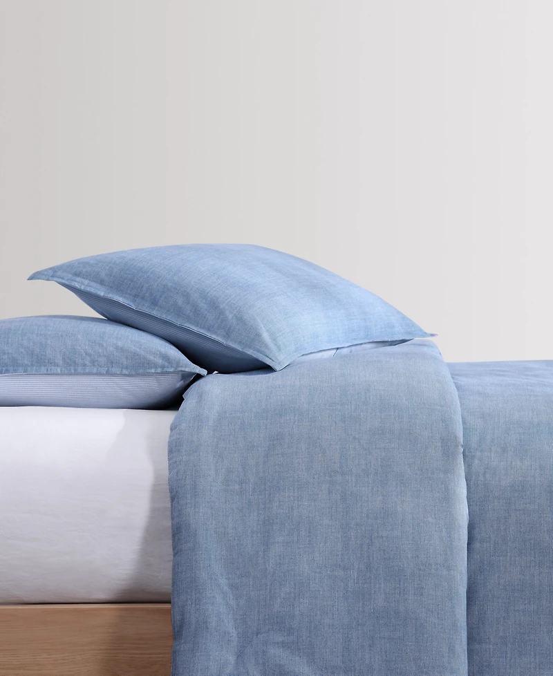 Tommy Hilfiger Classic Texture Cotton 3-Pc. Duvet Cover Set, King