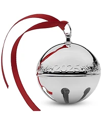 Wallace 2025 Silver-Plated Pierced Sleigh Bell Ornament, 55th Edition