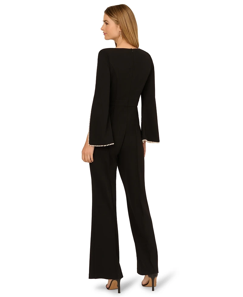 Adrianna Papell Women's Long Sleeve Jumpsuit