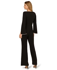 Adrianna Papell Women's Long Sleeve Jumpsuit