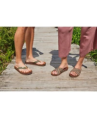 Feelgoodz Men's Men s Zensole Kinderz Faux Leather Flip-Flop Thong Sandals
